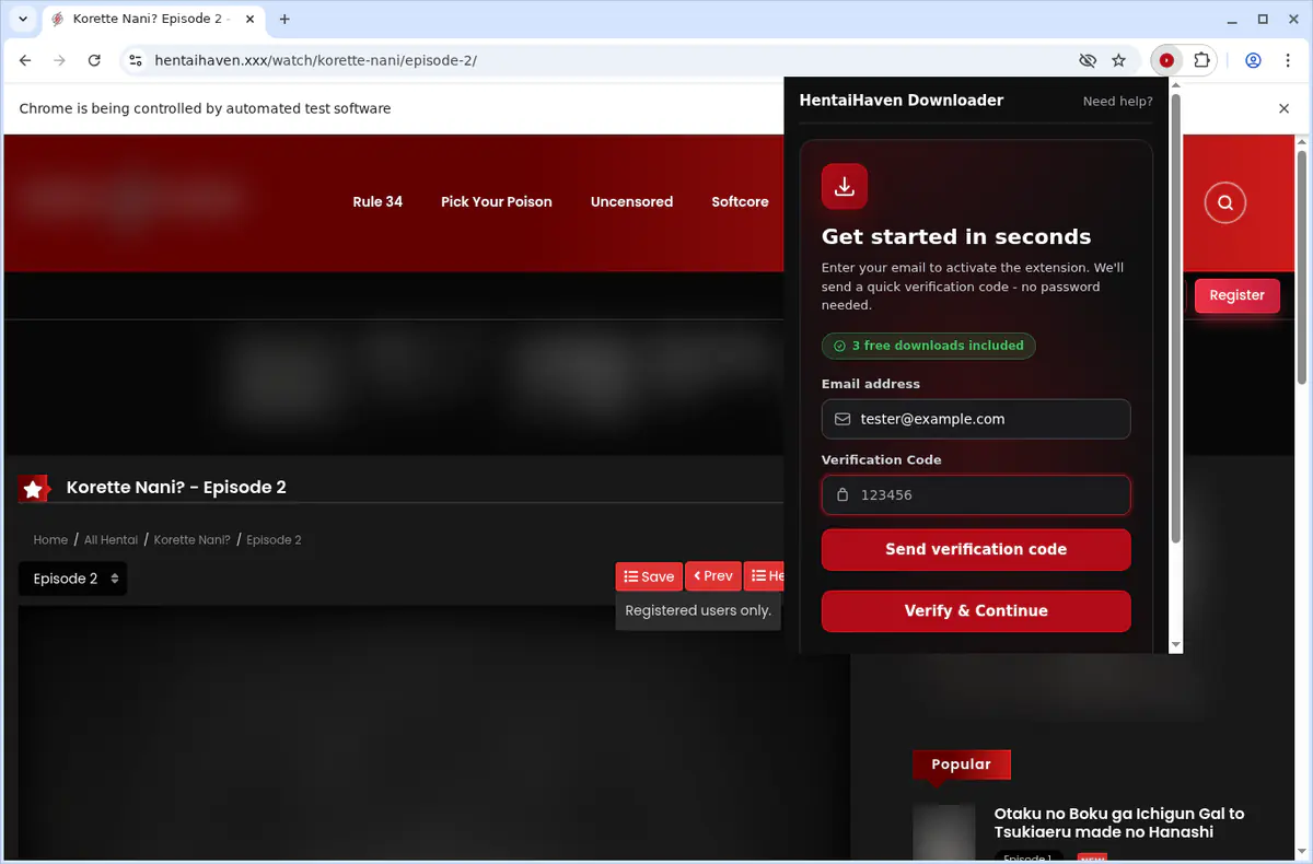 Hentaihaven Video Downloader screenshot 5